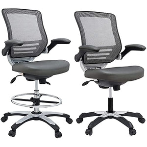 Modway Edge Drafting and Office Chairs Bundle