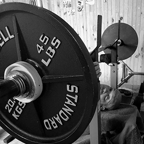 Classic Solid Cast Iron Barbell Plate 2-Inch Insert Olympic Weightlifting Plates Strength Training Weights 25lb 35lb 45lb, Single or Pairs (210LBs - A Set)