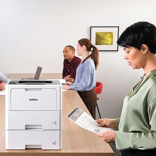Brother HL-L6210DWT Monochrome Laser Printer with Dual Paper Trays