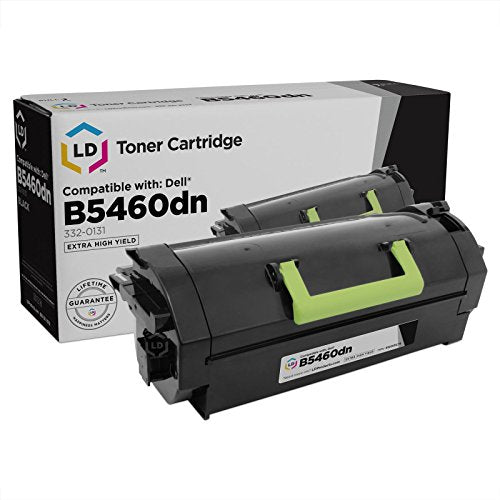 LD Compatible Toner Cartridge Replacement for Dell B5460dn 332-0131 Extra High Yield (Black, 4-Pack)