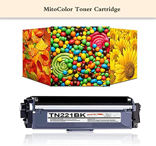 High Yield TN221BK TN221C TN221M TN221Y Toner Cartridge Replacement for Brother TN-221 HL3170CDW HL-3170CDW HL3140CW HL3180CDW MFC9130CW MFC9330CDW MFC9340CDW Printer Toner (6 Pack,3BK+1C+1M+1Y)