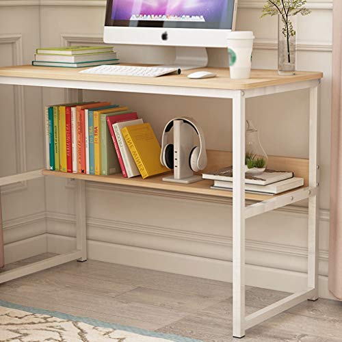 LICHUAN Folding Table Computer Desk- Desktop Home Simple Desk Computer Desk Study Writing Table Office Desk Workstation for Home Office Folding Table Desk