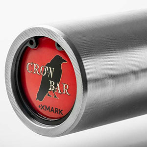 XMark CROWBAR Weight Bar, 7’ Olympic bar, Barbell bar, Strength Training Bar, Weightlifting bar, Olympic Barbell, Use with 2” Olympic Weight Plates, Perfect for Home Gyms