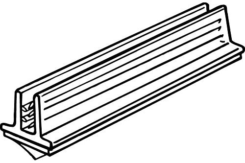 6" L Self Adhesive Sneeze Guard Holder to Fasten & Line Up Plexiglass Panels & Acrylic Sheets from 1/8" to 1/4" Thick, 100 Pack