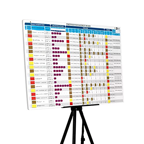 Portfolio Management Board Set, Full Magnetic Board with 666 pieces of magnetic status indicators and accessories. Enables full control over project management, sales tracking and portfolio management