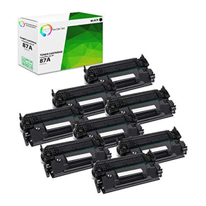 TCT Premium Compatible Toner Cartridge Replacement for HP 87A CF287A Black Works with HP Laserjet Enterprise M506 M506N M506X M506DN, MFP M527 Printers (9,000 Pages) - 8 Pack