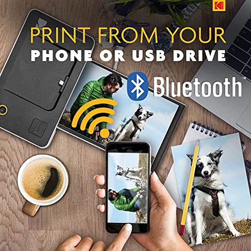 Kodak Dock Instant Portable 4x6 Photo Printer with 120-Pack Photo Sheets Bundle