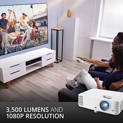 ViewSonic PX701HDH 1080p Projector, 3500 Lumens, Supercolor, Dual HDMI, 10w Speaker
