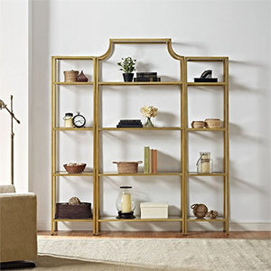 Pemberly Row 3 Piece Etagere in Gold