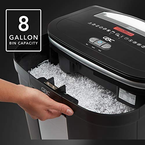Swingline GBC Paper Shredder, Auto Feed, 300 Sheet Capacity, Micro-Cut, 5-10 Users, Stack-and-Shred 300M (1758576)