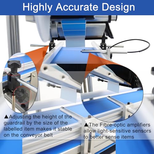 HayWHNKN Automatic Flat Bottle Labelling Machine with Conveyor Belt 110v