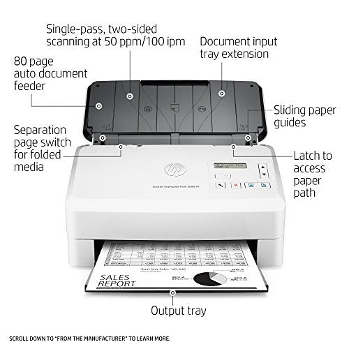 HP ScanJet Enterprise Flow 5000 s4 Sheet-feed OCR Scanner