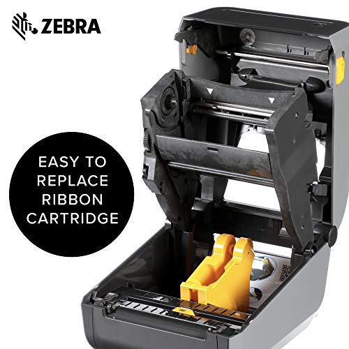 Zebra - ZD420c Ribbon Cartridge Desktop Printer for Labels and Barcodes - Print Width 4 in - 203 dpi - Interface: Wifi, Bluetooth, USB - ZD42042-C01W01EZ