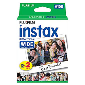 Fujifilm Instax Link Wide Printer Mocha Grey + Fuji Wide Twin Pack Instant Film + Case