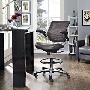 America Luxury - Chairs Modern Contemporary Drafting Chair Brown