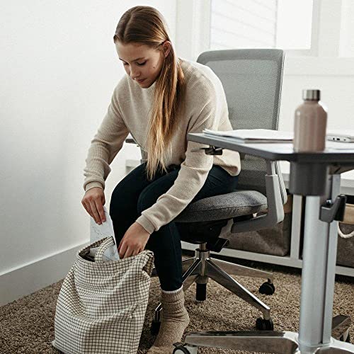 Haworth Soji Office Chair with Ergonomic Adjustments, Lumbar Support, Flexible Mesh Back - Mist