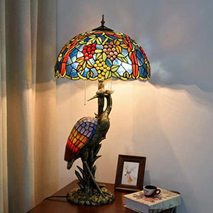 MaGiLL Vintage Style Tiffany Desk Lamp 17 Inches (A)