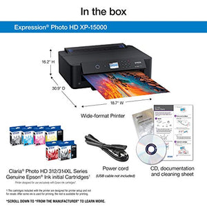 Epson Expression Photo HD XP-15000 Wireless Color Wide-format Printer, Amazon Dash Replenishment Enabled