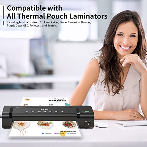 PAPRMA Thermal Laminating Sheets 2000 Pack, 9" x 11.5" Clear Pouches - Letter Size Lamination Paper