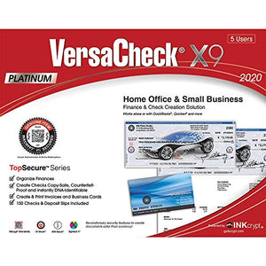 VersaCheck M428 MX MICR Check Printer and VersaCheck X9 Platinum Bundle, White