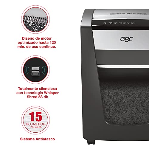 GBC ShredMaster 15-Sheet Micro-Cut Paper Shredder SM15-08 (1758501)