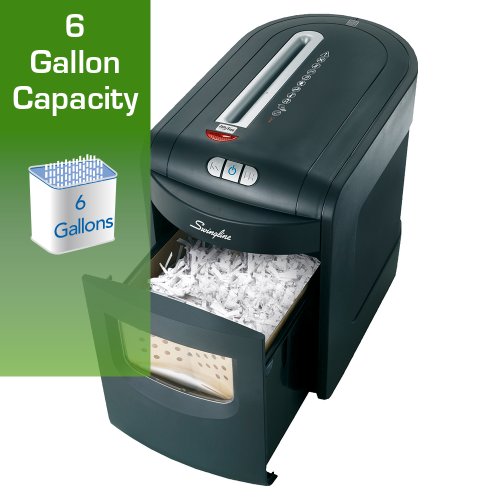 Swingline Paper Shredder, 7 Sheet, Micro-Cut, Jam Free, 1-2 Users, EM07-06 (1757395)