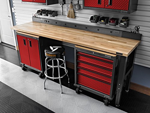 Gladiator GAGB272DDR Premier Modular Steel Cabinet, Red Tread