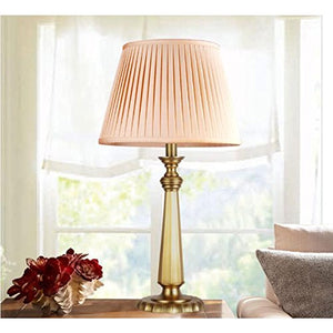 HZB Modern Minimalist Copper Copper Lamp Lamp American Living Room Bedroom Bedside Lamp Creative Lamp