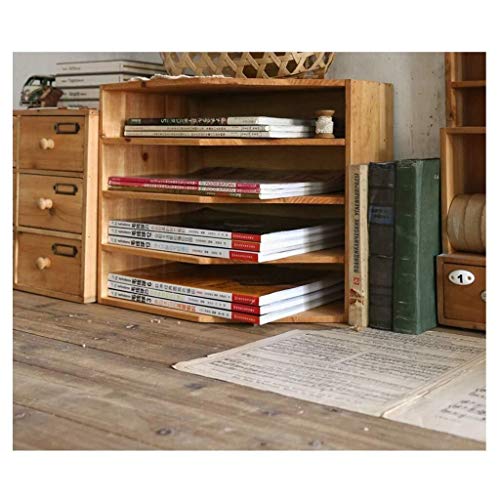 File Shelves for Office File Cabinets Wooden Document Storage Cabinet 38x25x34cm