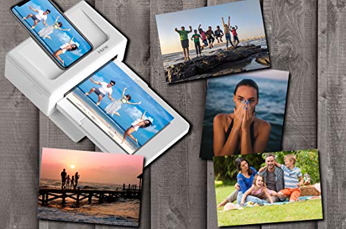 iHome® Photo Printer Dock, Full Size 4x6 inch Printouts (White)