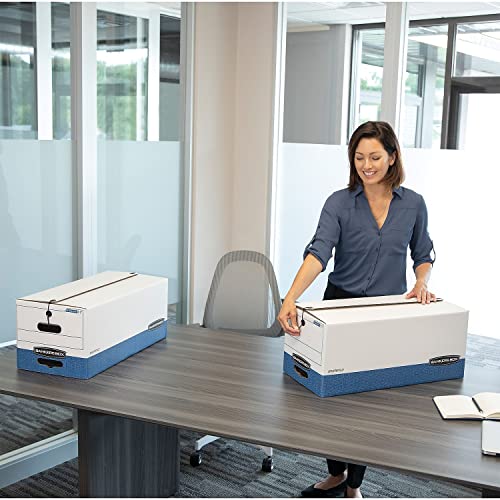 Bankers Box 00011 Storage Boxes, Ltr, 750lb Cap., 12-Inch x24-Inch x10-Inch , 12/CT, WE/BE