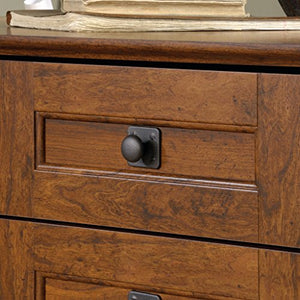 Sauder 416969 Carson Forge Corner Computer Desk, L: 66.14" x W: 66.14" x H: 29.88", Washington Cherry finish