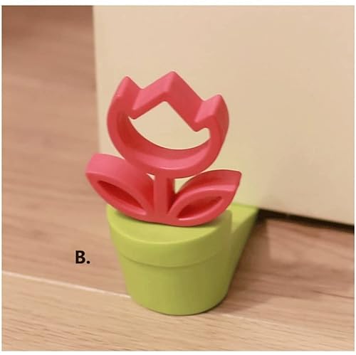 Silicone Flower Door Stopper Anti-Collision Wind-Proof (Pack of 2)