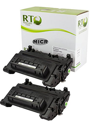 Renewable Toner Compatible MICR Cartridge Replacement for HP 81A CF281A M604 M605 M606 (2-Pack)