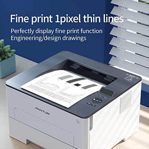 Monochrome Laser Printer Black and White Laser Printer Wireless Small Computer Printer with Auto Duplex 2-Sided Printer Home Use with Mobile Printing and School Student, 30ppm Pantum P3012DW