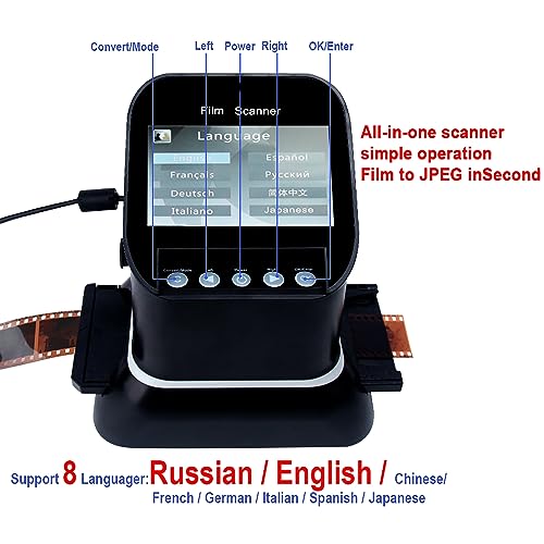 CENAP Digital Film Converter, 22 MP Slide Negative Scanner with 4.3" LCD Screen and HDMI Port - Convert 135/35mm, 120, 127, 126KPK Negatives and Slides to Digital JPEG