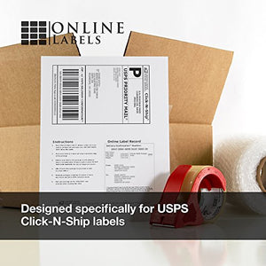 Online Labels 6.78 x 4.75 and 3.5 x 3.75 Shipping Labels - Compatible with USPS Click-N-Ship - Pack of 2,000 Sheets - Inkjet/Laser Printer