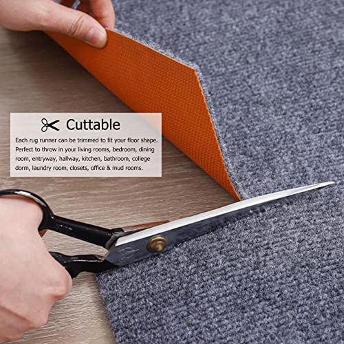 Grey Office Chair Mat for Hardwood Floor, Non-Slip Desk Rug, Soundproof Mat (60x90cm)