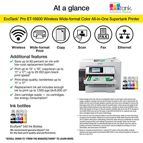 Epson ET-16600 ET-16600 Wireless Wide-Format All-in-One SuperTank Office Printer