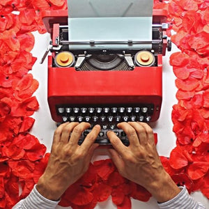 CHROX Portable Machinery Typewriter - Retro Handmade Typewriter for Creative Writers