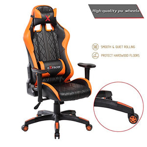 Ayvek Chairs JD-7219-OR SuperSwift Extreme Gaming Chair, Orange