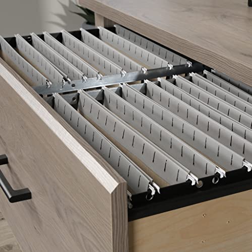 Sauder Laurel Oak 2-Drawer Lateral File Cabinet, L: 33.86" x W: 20.87" x H: 29.02