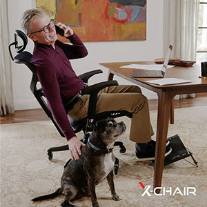 X-Chair X-Tech Executive Chair - Cooling Gel M-Foam Seat, Lower Back Support