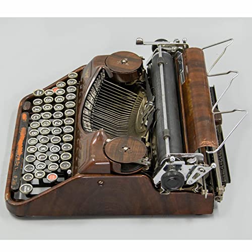 Amdsoc Antique Mechanical English Portable Typewriter - Collectibles/Gifts