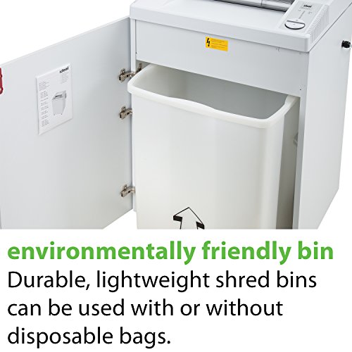 ideal. 2604 High Security, Continuous Operation Super Micro-Cut Centralized Office Paper Shredder with Automatic Oiler,  6-8 Sheet Feed Capacity, 26 Gallon Bin, 1 Horsepower Motor, P-7 Security Level