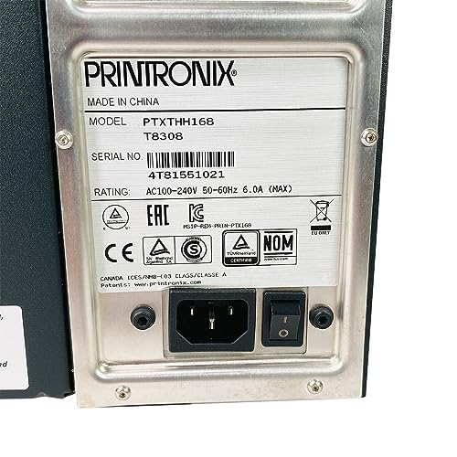 Tekswamp Printronix T8000 T8308 Wide 8" Thermal Transfer Label Printer LAN USB - Bundle with Power Cable