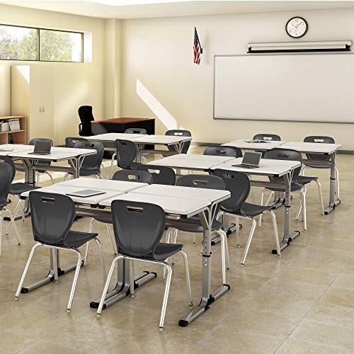 Learniture Shapes Series School Chair, 14" Seat Height, Graphite, LNT-INM3014GT-SO (Pack of 4)