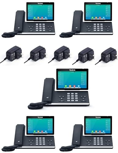 IP Phone Market Yealink T57W [5 Pack] - Power Adapters Included
