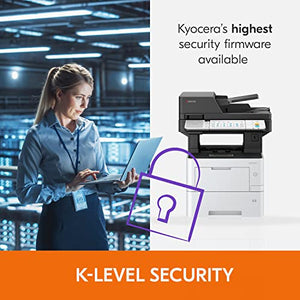 KYOCERA ECOSYS MA4500ifx Monochrome Laser Printer, 47 ppm, 1200 dpi, Gigabit Ethernet, 7" Touchscreen, 512 MB
