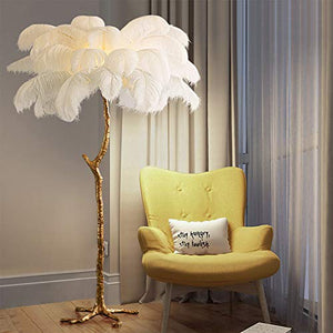 Generic Ostrich Feather Floor Lamp 1.6m Soft Light High Pole Lamp